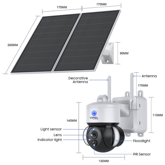 Security Camera 4G 2K UHD Solar Outdoor