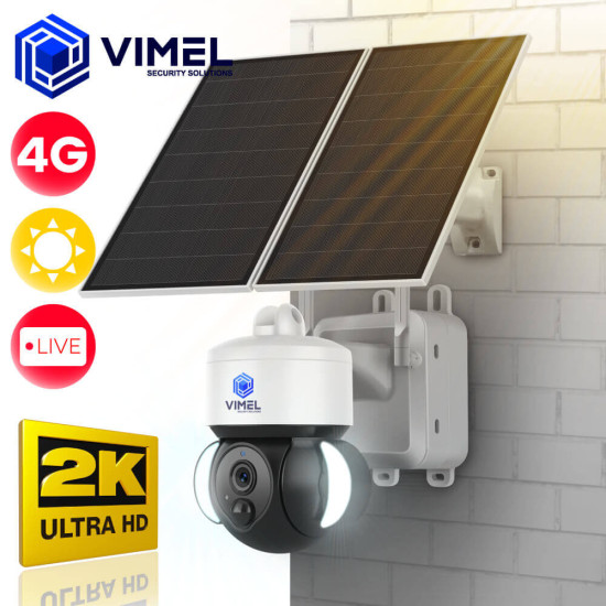 Security Camera 4G 2K UHD Solar Outdoor