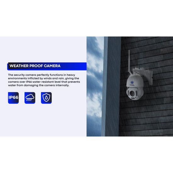 Wireless Security Camera 24/7 Recording 4K