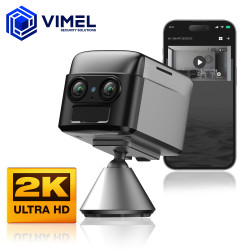 Security Camera 2K Dual Lens 6X Zoom 4G