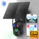 Outdoor Security Camera 2K Solar Two Cams 20X Zoom