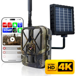 4G Solar Powered Trail Camera 4K LIVE VIEW